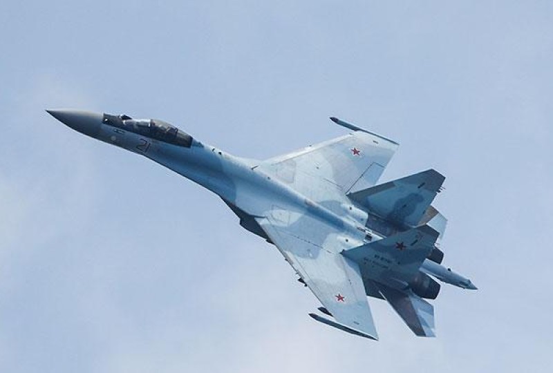 Jet Tempur Rusia suchoj Su-35S Flanker-E, rontok dihajar Ukraina