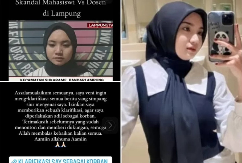 Vani Oktaviani mahasiswi uin lampung video viral @veni_oktavv