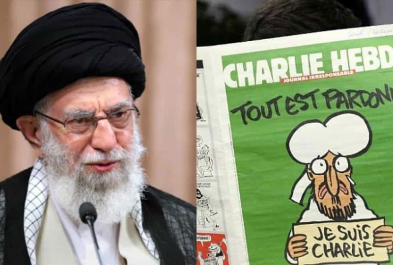 Charlie Hebdo bikin heboh lagi, menghina pemimpin Iran Ayatollah Ali Khamenei