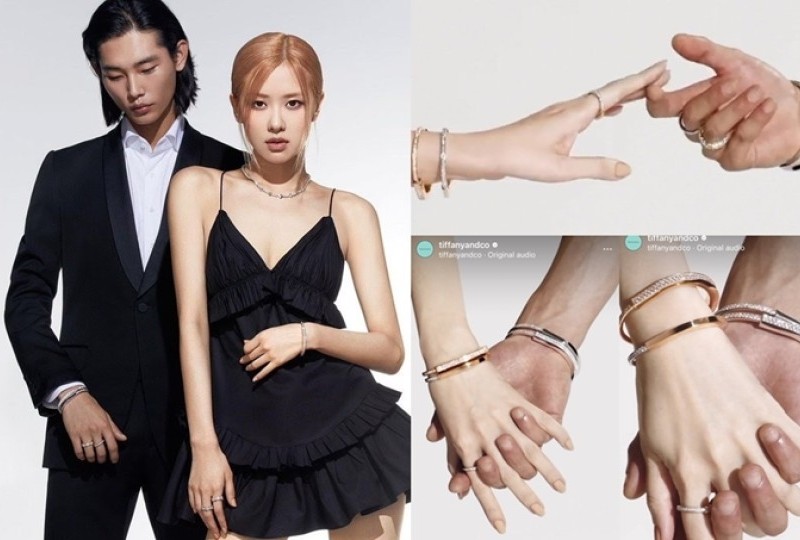 Park Tae Min Genggam Tangan Rose Blackpink pada iklan Tiffany & Co