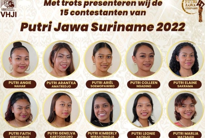 Wajah orang jawa suriname sekarang, kontes miss cewek putri 2022