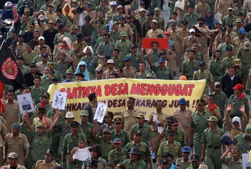 Demo kepala desa di Jakarta hari ini, tuntut masa jabatan kades 9 tahun