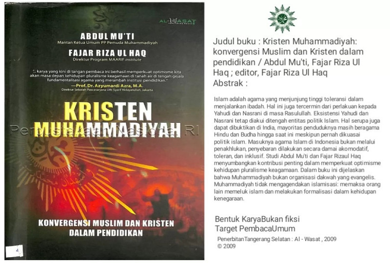 Viral di Twitter Buku KrisMuha atau Varian Kristen Muhammadiyah 