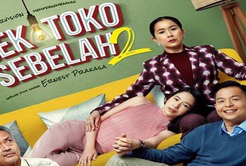 Laura Basuki, Adinia Wirasti dan Ernest Prakasa pemain pemeran di cek toko sebelah 2