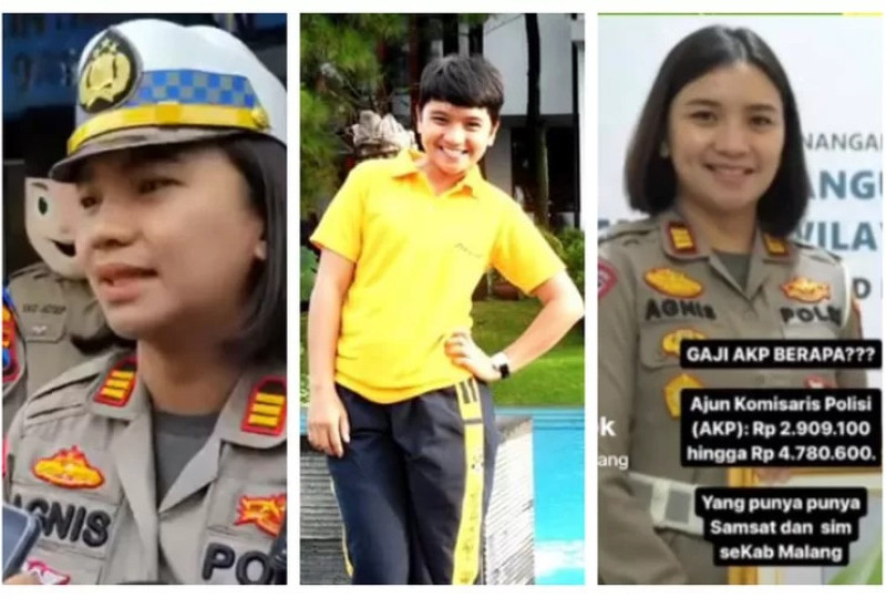 Profil Kasat Lantas Polres Malang AKP Agnis Juwita Manurung flexing di Instagram dan TikTok