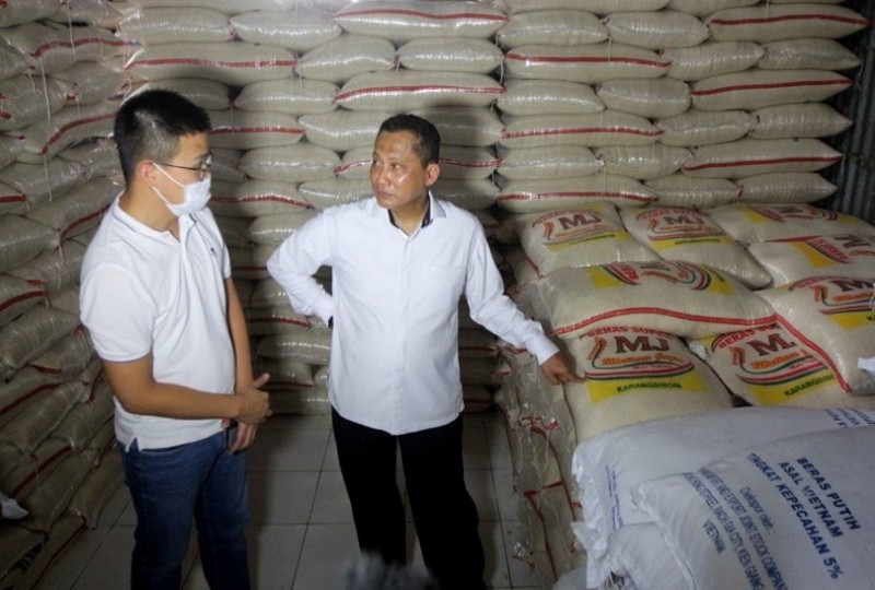 BUWAS sidak ke gudang beras PT Food Station Tjipinang Jaya Jakarta Timur